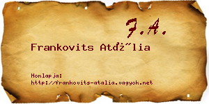 Frankovits Atália névjegykártya
